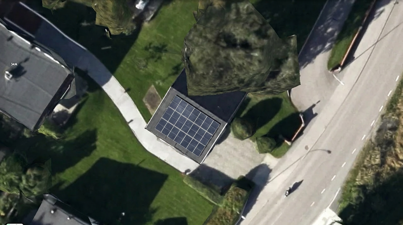 Solpaneler installerade på Borsöknavägen 30, Eskilstuna