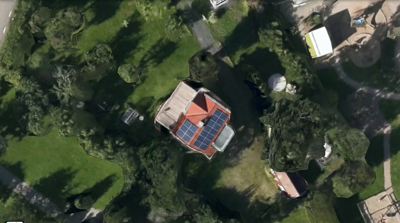 Solpaneler installerade på Borsöknavägen 7, Eskilstuna