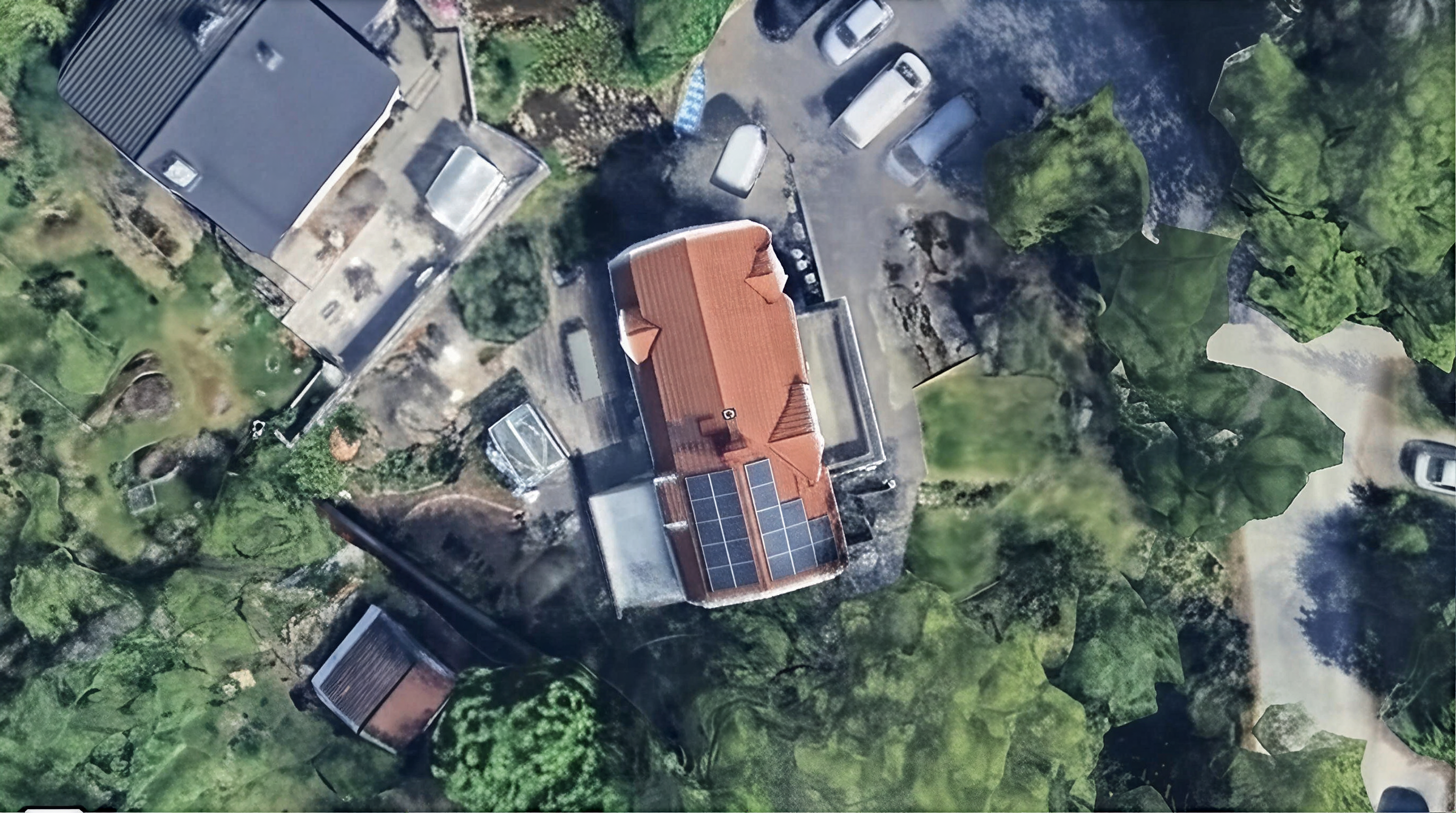 Solpaneler installerade på Storskogsvägen 11, Huddinge
