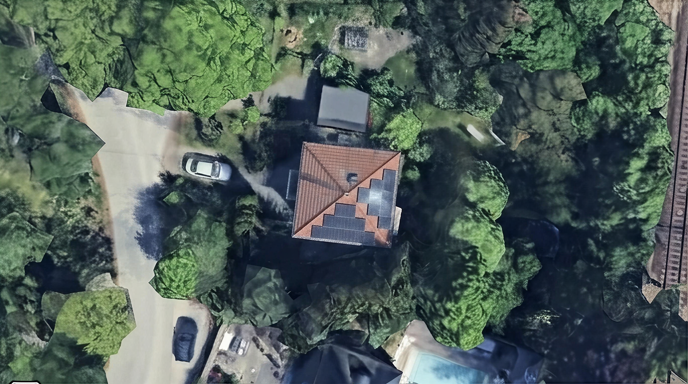 Solpaneler installerade på Storskogsvägen 14, Huddinge
