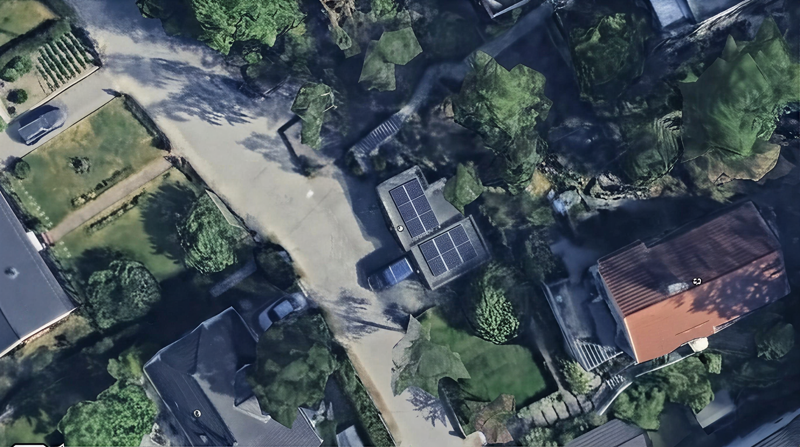 Solpaneler installerade på Gnejsvägen 24, Huddinge