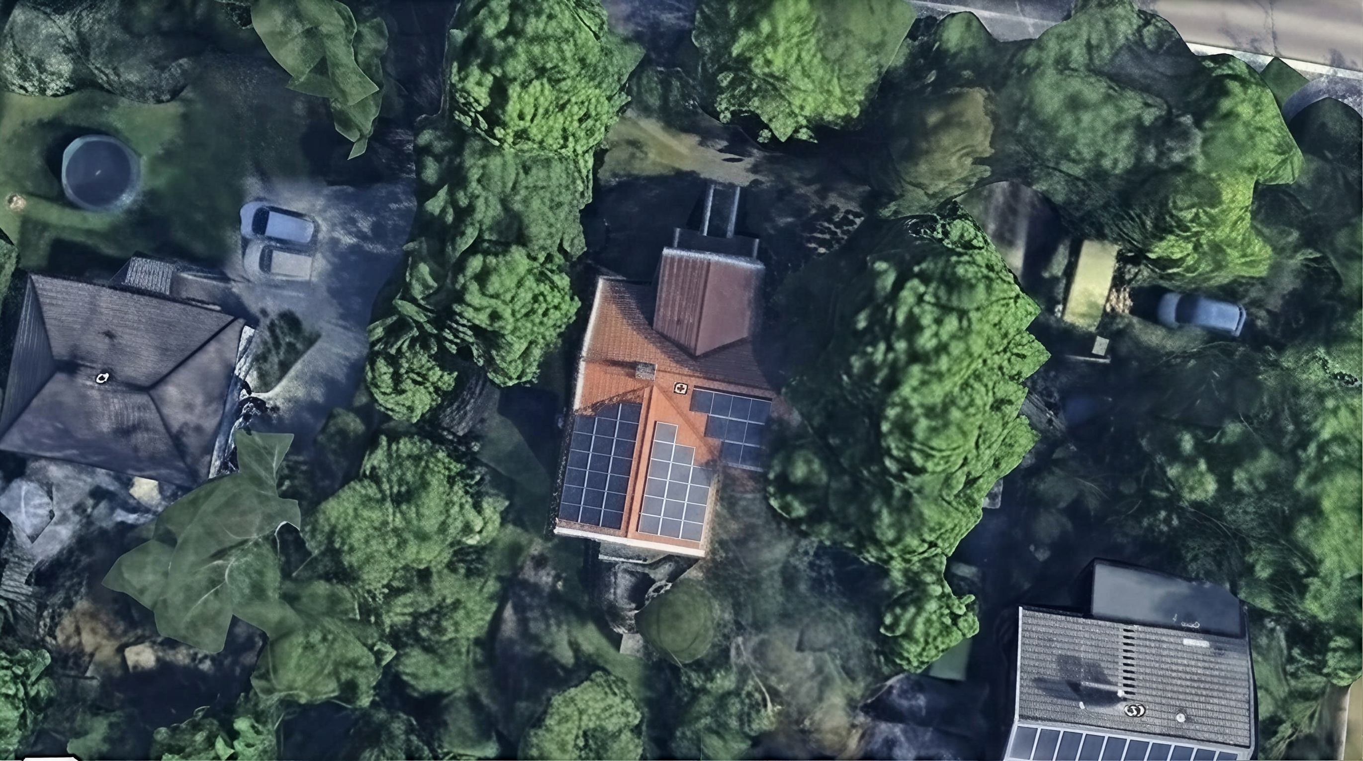 Solpaneler installerade på Häradsvägen 25, Huddinge