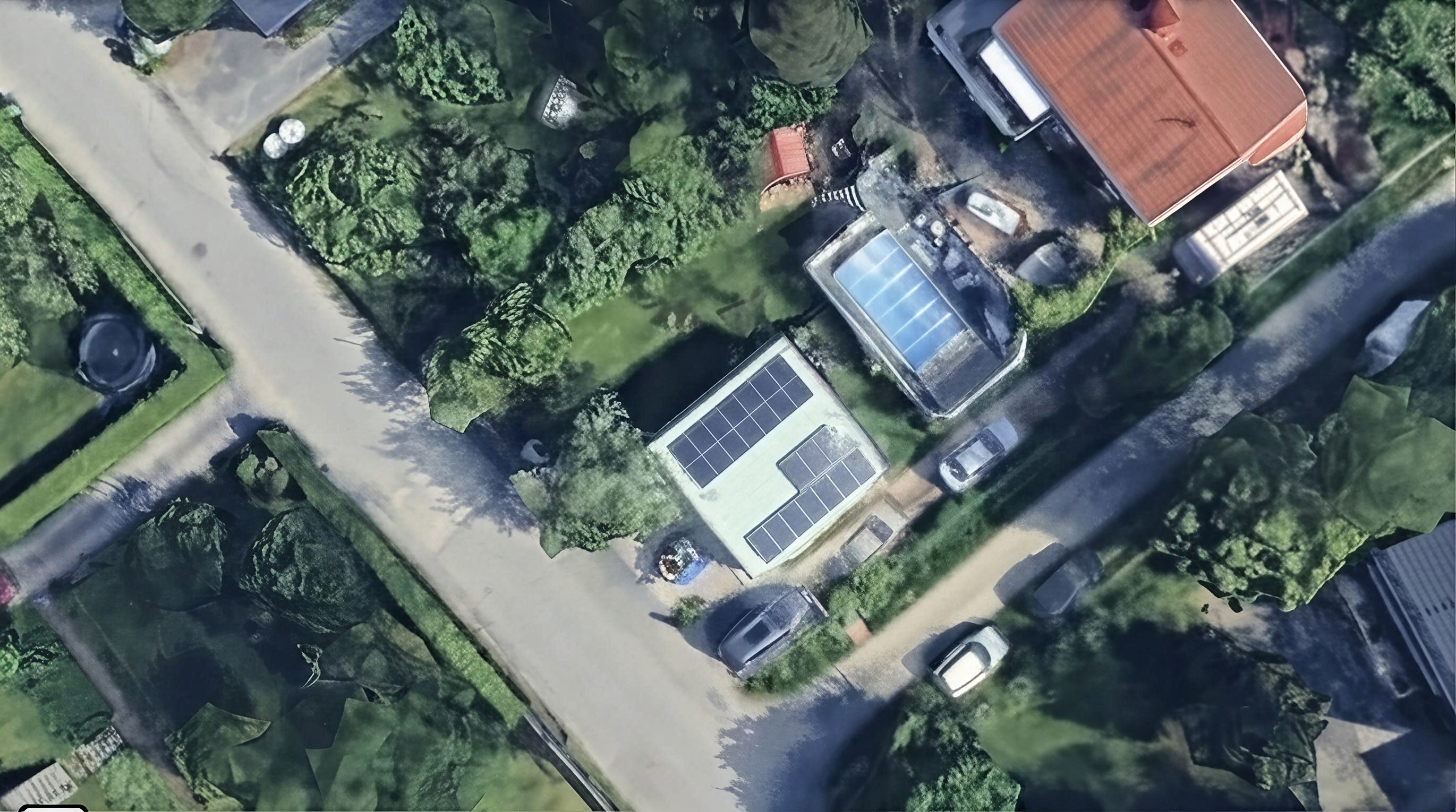 Solpaneler installerade på Urbergsvägen 44, Huddinge
