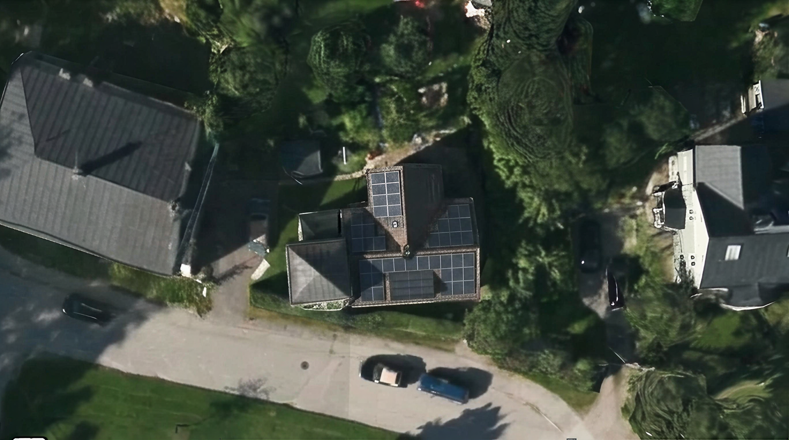 Solpaneler installerade på Gesällgränd 4, Torshälla