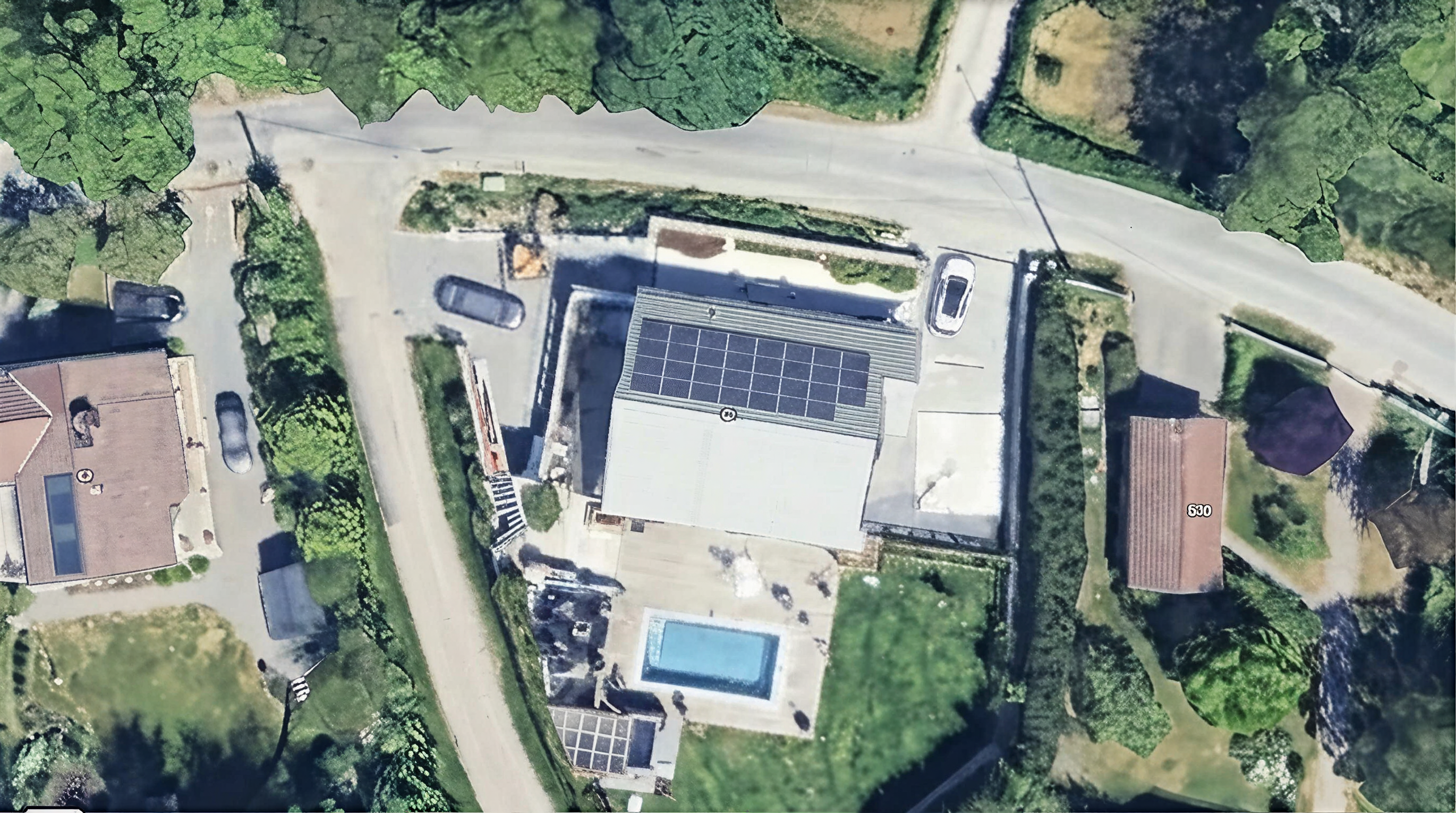 Solpaneler installerade på Tullinge Strand 90, Tullinge